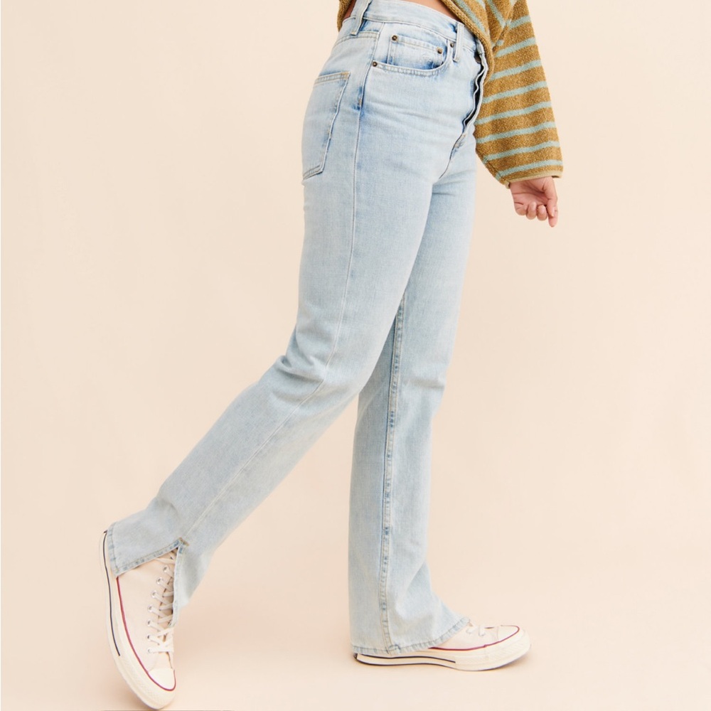 LAST CHANCE BDG Split-Ankle High-Rise Relaxed Straight Jean